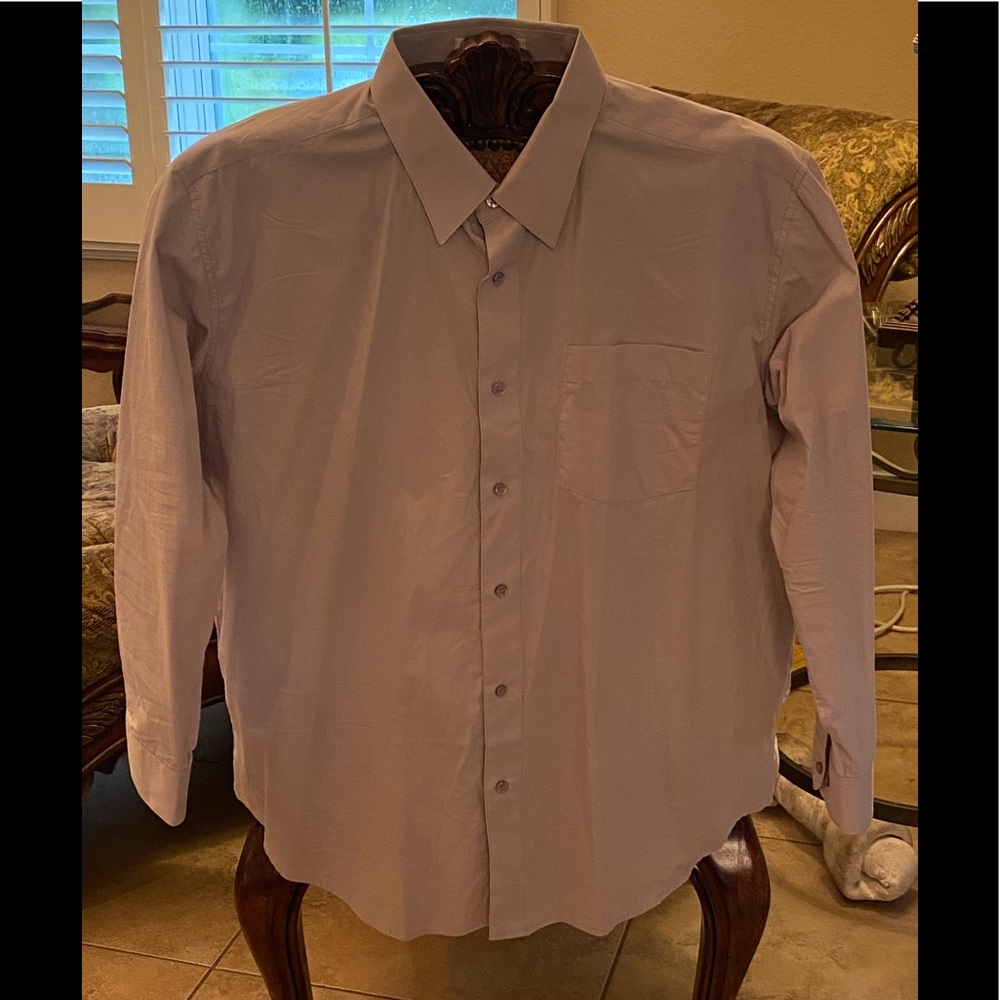 BIOGIO men’s dress shirt- light gray